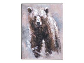 Grizzly Brown Canvas - Ornate Home
