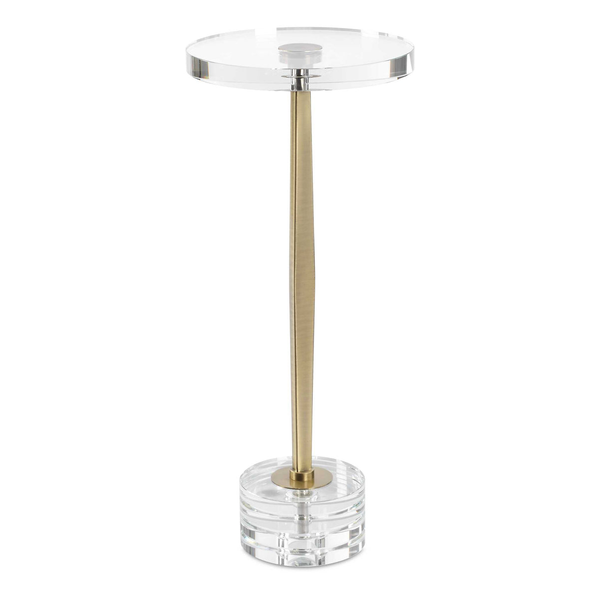 Groove Gold Crystal Drink Table - Ornate Home