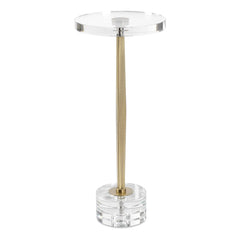 Groove Gold Crystal Drink Table - Ornate Home