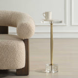 Groove Gold Crystal Drink Table - Ornate Home