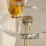Groove Gold Crystal Drink Table - Ornate Home