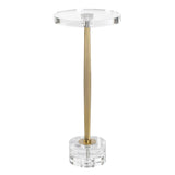 Groove Gold Crystal Drink Table - Ornate Home