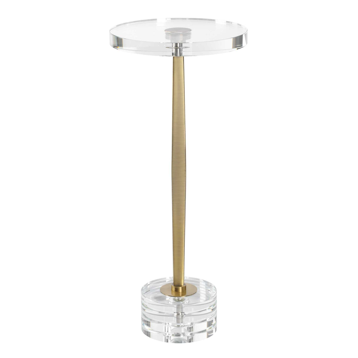 Groove Gold Crystal Drink Table - Ornate Home