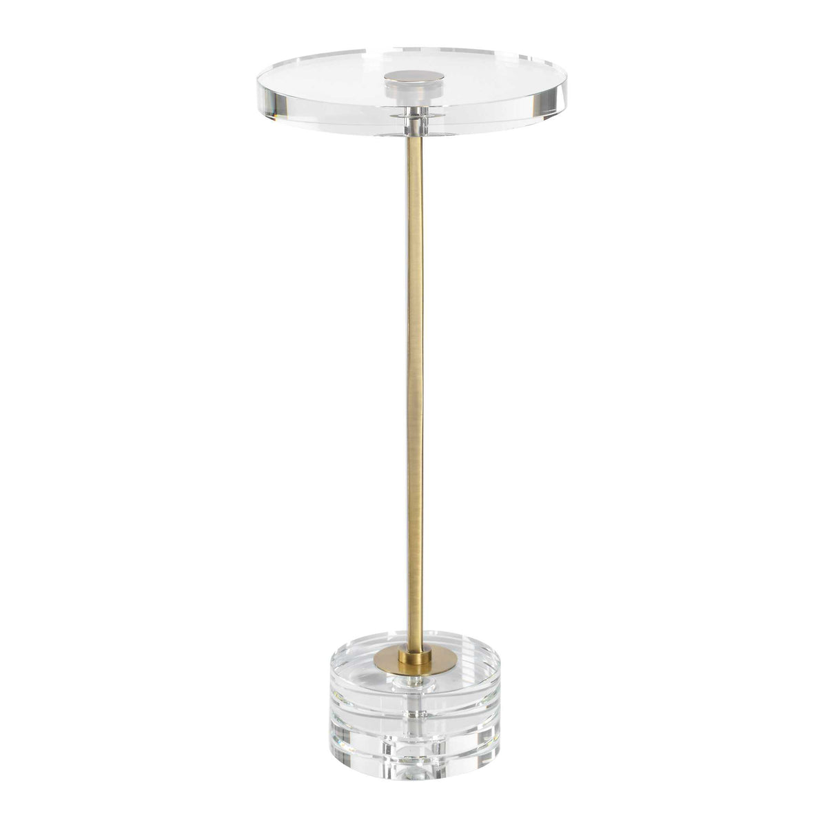 Groove Gold Crystal Drink Table - Ornate Home