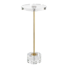 Groove Gold Crystal Drink Table - Ornate Home