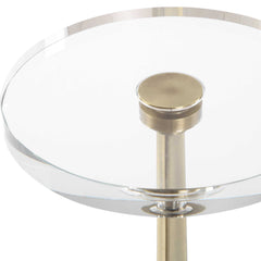 Groove Gold Crystal Drink Table - Ornate Home