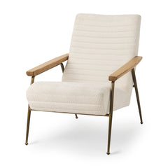 Grosjean Cream Boucle Accent Chair - Ornate Home
