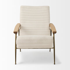 Grosjean Cream Boucle Accent Chair - Ornate Home
