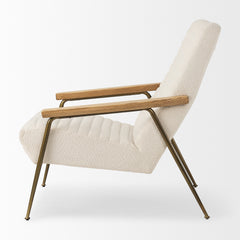 Grosjean Cream Boucle Accent Chair - Ornate Home