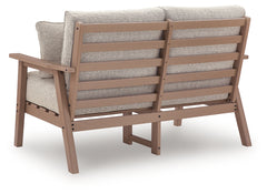 Grover Beach Driftwood Loveseat w/Cushion - Ornate Home
