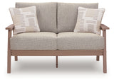 Grover Beach Driftwood Loveseat w/Cushion - Ornate Home