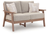 Grover Beach Driftwood Loveseat w/Cushion - Ornate Home