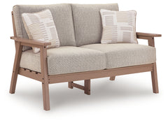Grover Beach Driftwood Loveseat w/Cushion - Ornate Home