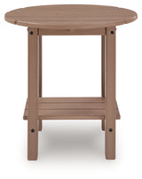 Grover Beach Driftwood Oval End Table - Ornate Home