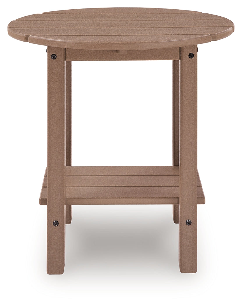 Grover Beach Driftwood Oval End Table - Ornate Home