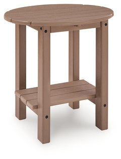 Grover Beach Driftwood Oval End Table - Ornate Home