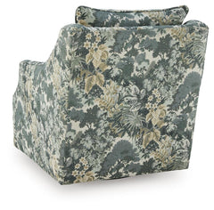 Gubbins Blue/Green/Yellow Swivel Accent Chair - Ornate Home