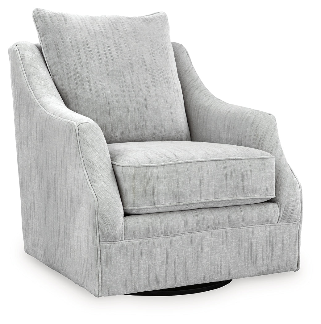 Gubbins Gray Swivel Accent Chair (Online Special Price) - Ornate Home