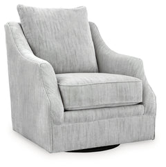 Gubbins Gray Swivel Accent Chair - Ornate Home