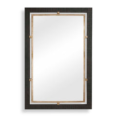 Guerra Walnut/Brass Mirror - Ornate Home