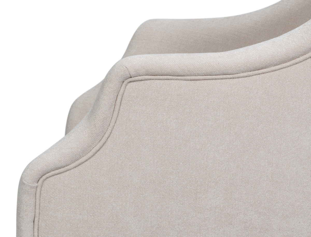 Guildford Cortina White/Taupe Captains Chair
