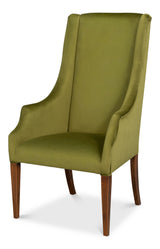 Guildford Noce Anticato/Green Velvet Captains Chair
