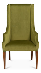 Guildford Noce Anticato/Green Velvet Captains Chair