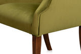 Guildford Noce Anticato/Green Velvet Captains Chair