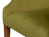 Guildford Noce Anticato/Green Velvet Captains Chair