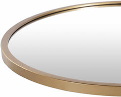 Guindarohan Gold Frame Round Mirror - Ornate Home
