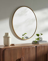 Guindarohan Gold Frame Round Mirror - Ornate Home