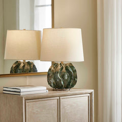 Guinevere Deep Green Table Lamp - Ornate Home