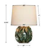 Guinevere Deep Green Table Lamp - Ornate Home