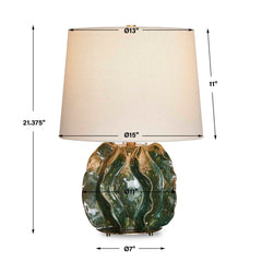 Guinevere Deep Green Table Lamp - Ornate Home