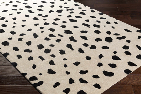 Guiseley Dalmatian Wool Area Rug - Ornate Home