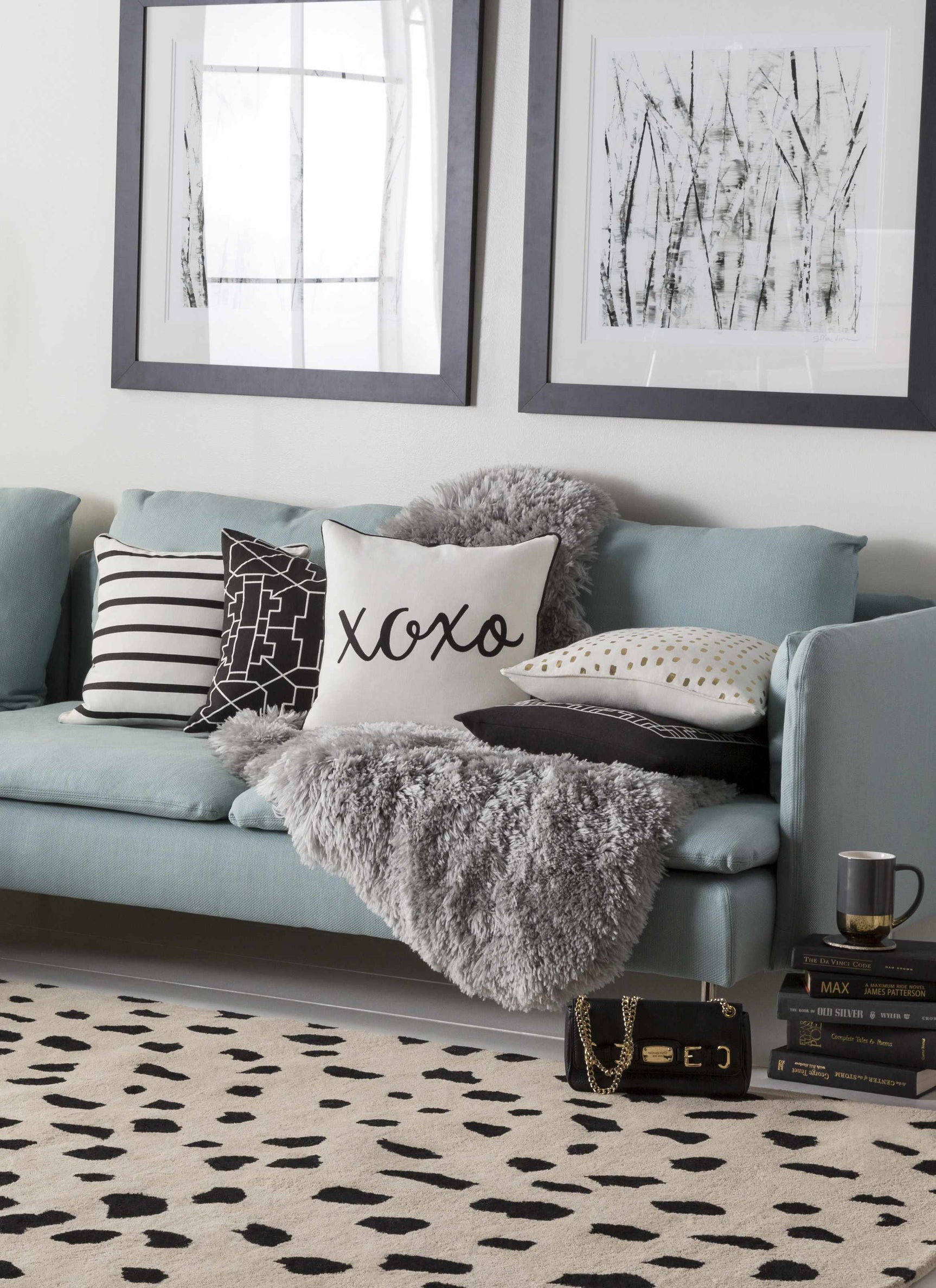 Guiseley Dalmatian Wool Area Rug - Ornate Home