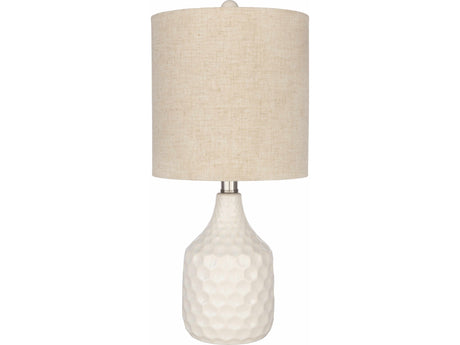 Gulmarrad Textured Ivory Ceramic Table Lamp - Ornate Home