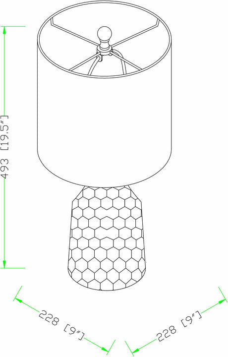 Gulmarrad Textured Ivory Ceramic Table Lamp - Ornate Home