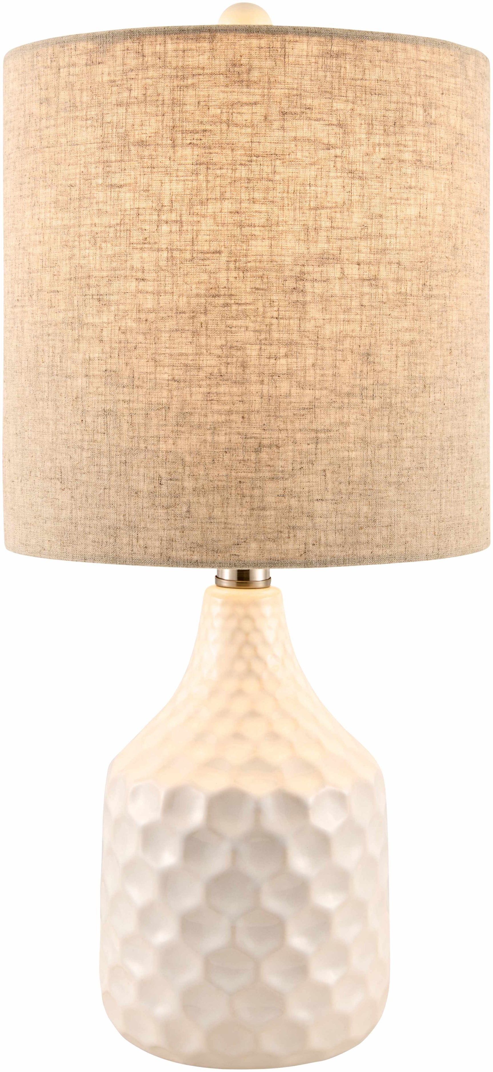 Gulmarrad Textured Ivory Ceramic Table Lamp - Ornate Home