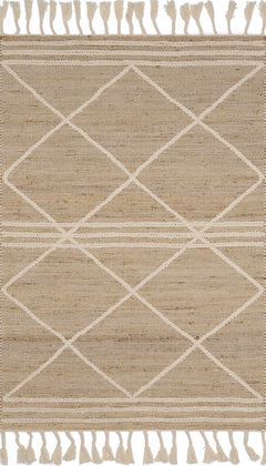 Gulnur Natural Jute&Wool Trellis Rug - Clearance - Ornate Home