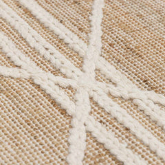 Gulnur Natural Jute&Wool Trellis Rug - Clearance - Ornate Home