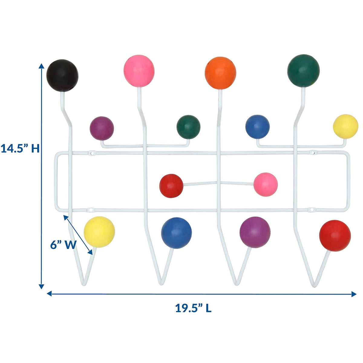 Gumball Multicolored Coat Rack - Ornate Home