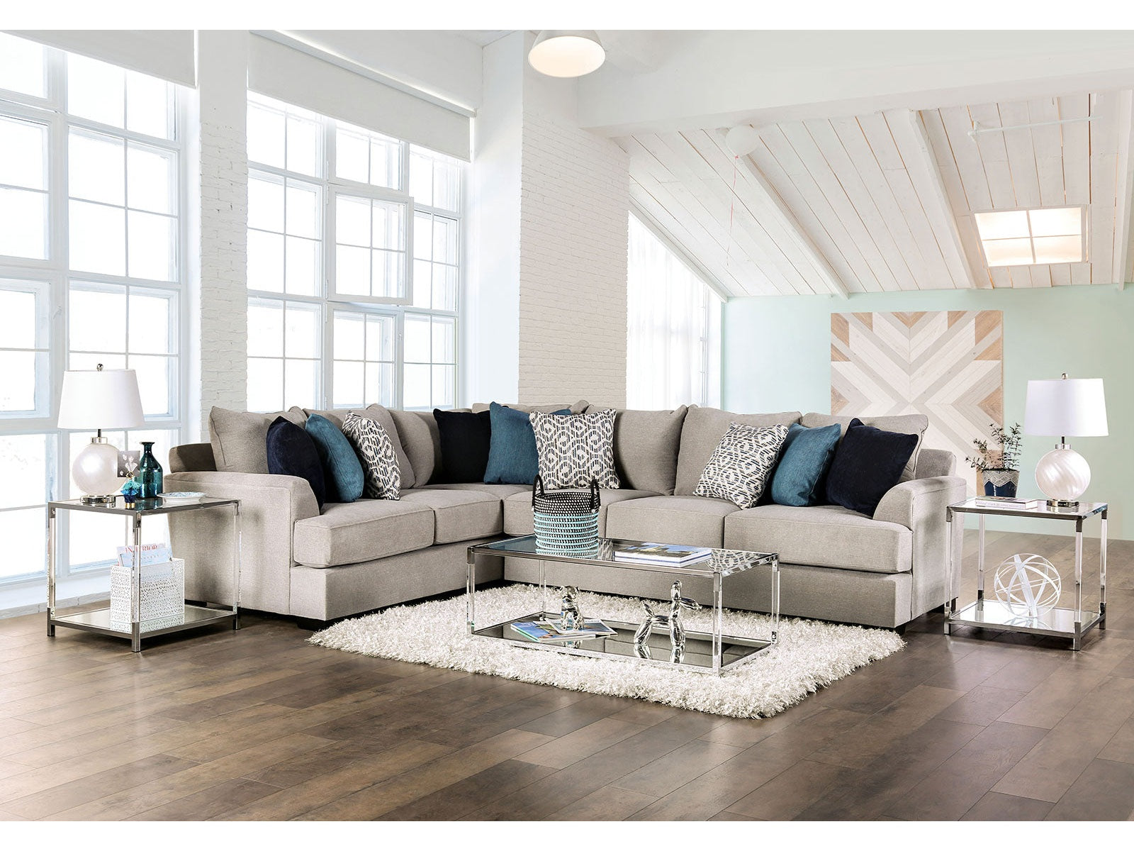 Gunnersbury Gray Sectional - Ornate Home