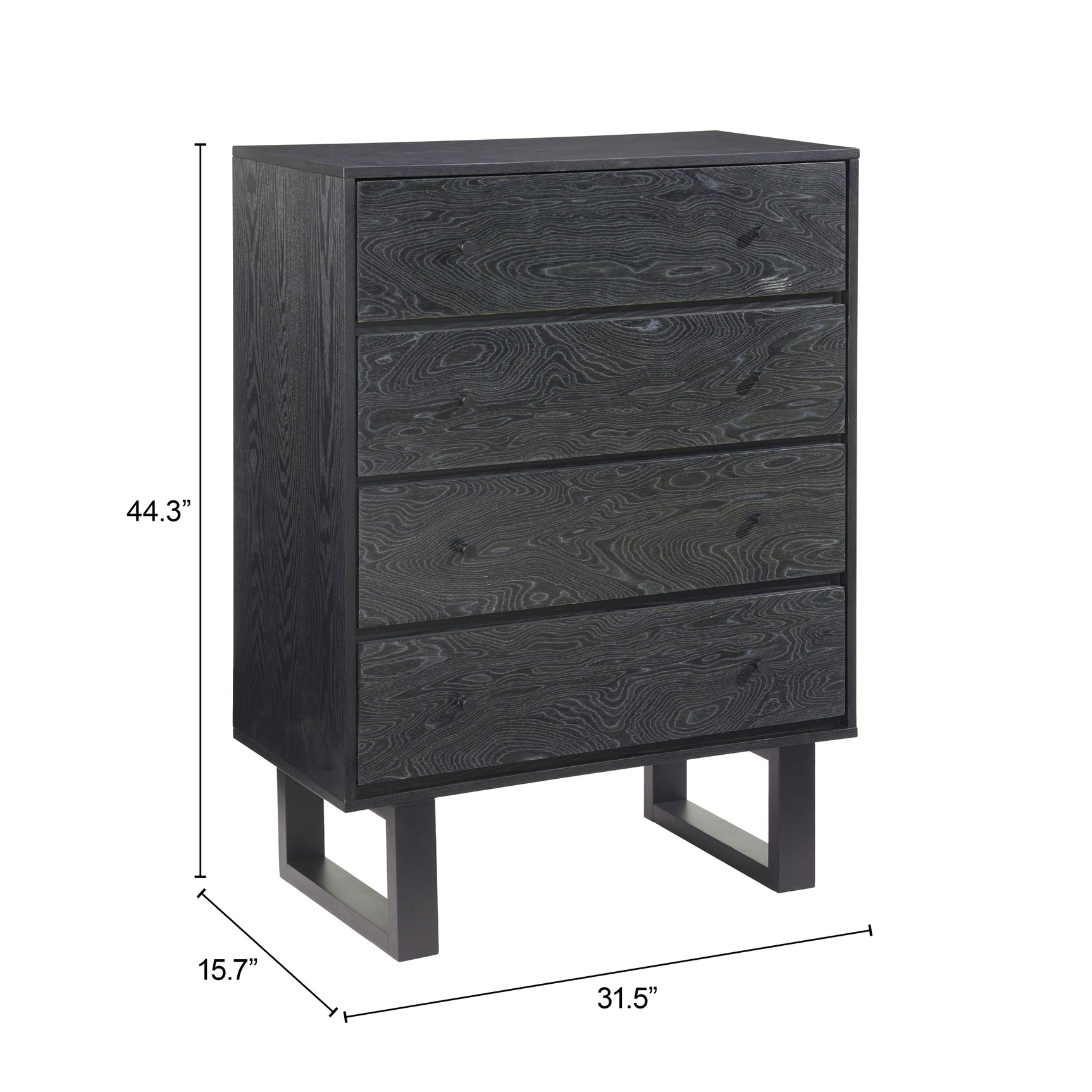 Gus Black Chest - Ornate Home