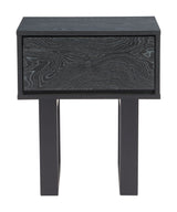 Gus Black Nightstand - Ornate Home