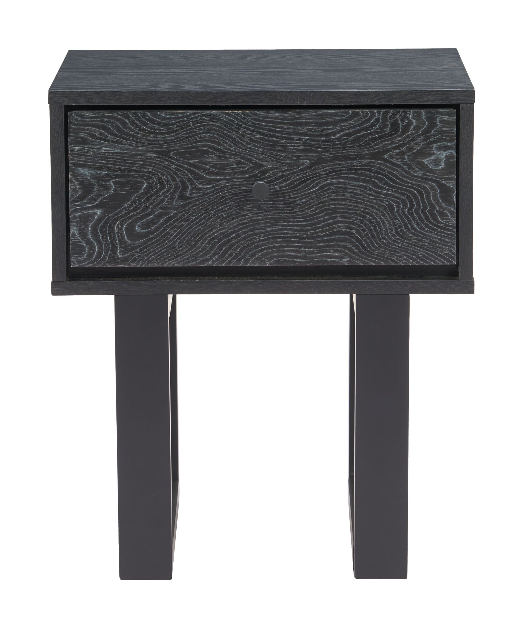 Gus Black Nightstand - Ornate Home