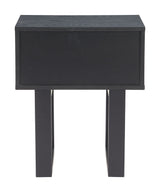 Gus Black Nightstand - Ornate Home