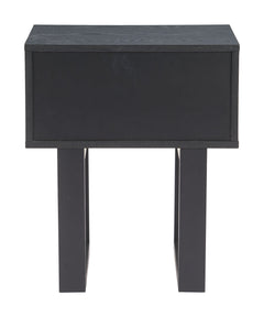 Gus Black Nightstand - Ornate Home