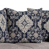 Gustavo Gray/Walnut Loveseat - Ornate Home