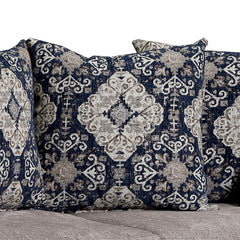Gustavo Gray/Walnut Loveseat - Ornate Home